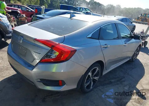 2016 Honda Civic Touring z USA, uszkodzony, nr VIN 19XFC1F96GE019473